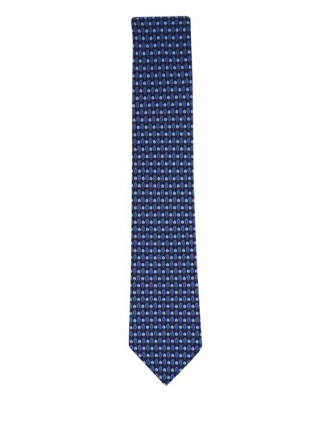 leaf print tie by ZEGNA