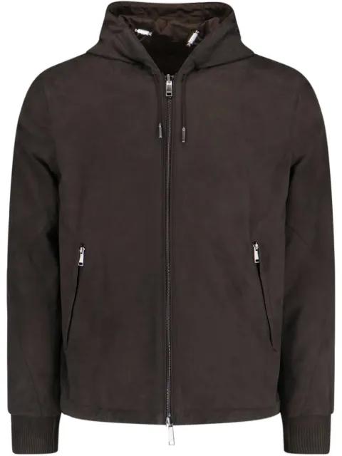 leather bomber jacket by ZEGNA