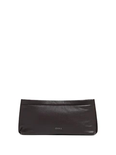 leather clutch bag by ZEGNA