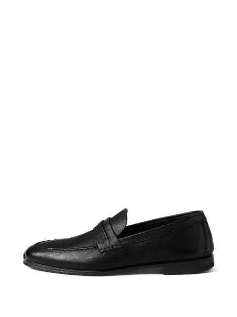 leather moccasin loafers by ZEGNA