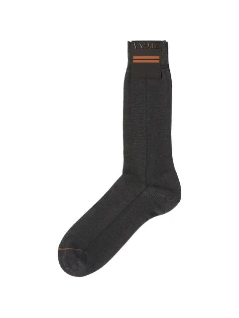 line-detail socks by ZEGNA