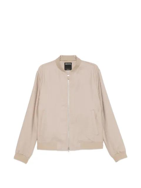 linen bomber jacket by ZEGNA