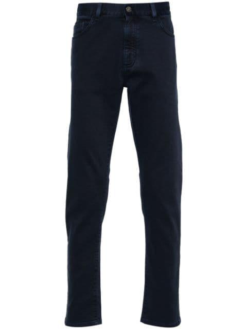 logo-patch mid-rise jeans by ZEGNA