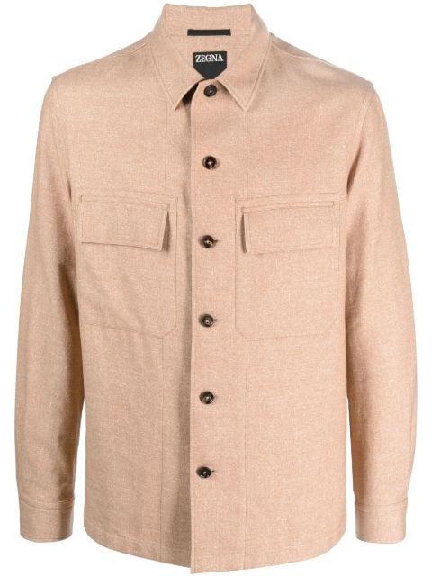 long-sleeve cashmere jacket by ZEGNA