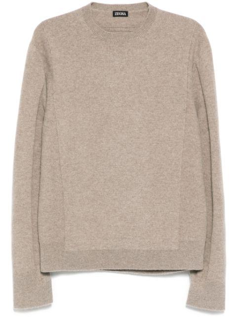 long-sleeve mélange polo by ZEGNA
