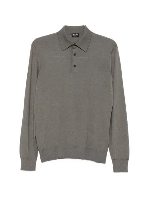 long-sleeve polo shirt by ZEGNA