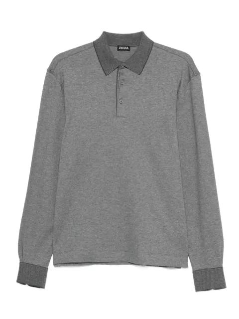 long-sleeve polo shirt by ZEGNA