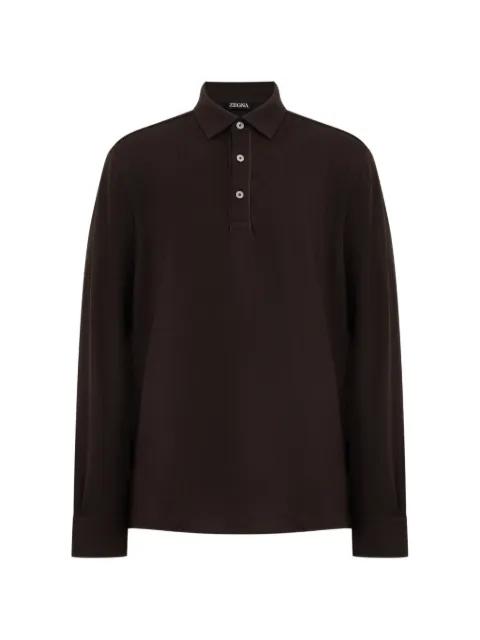 long-sleeved polo shirt by ZEGNA