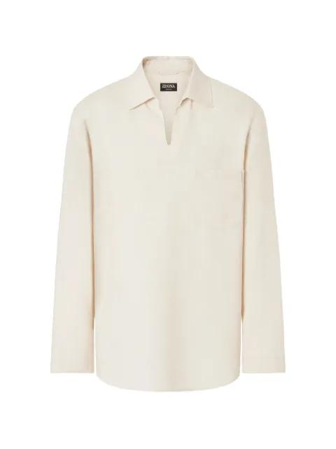 long-sleeved polo shirt by ZEGNA
