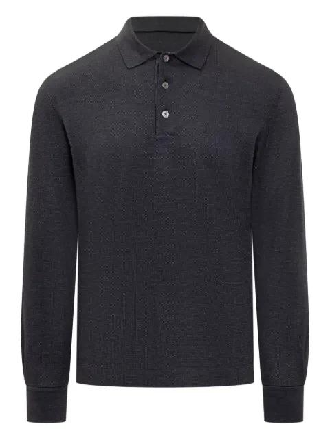 long-sleeved polo shirt by ZEGNA