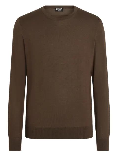 mélange crew-neck sweater by ZEGNA