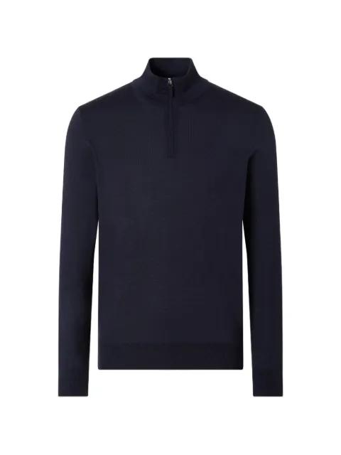 mélange zip mock-neck sweater by ZEGNA