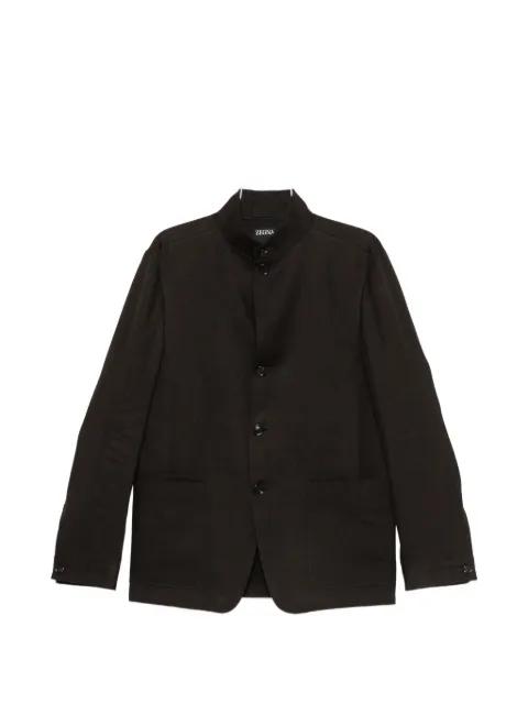 mandarin-collar buttoned jacket by ZEGNA