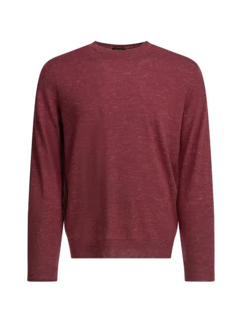 marl-knit crew-neck sweater by ZEGNA