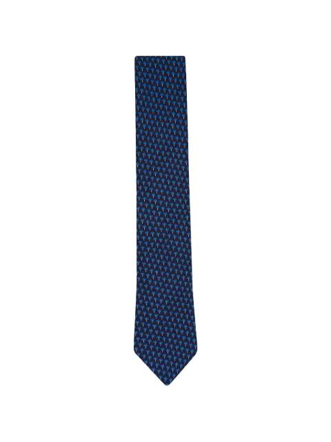 palm-tree-print silk tie by ZEGNA