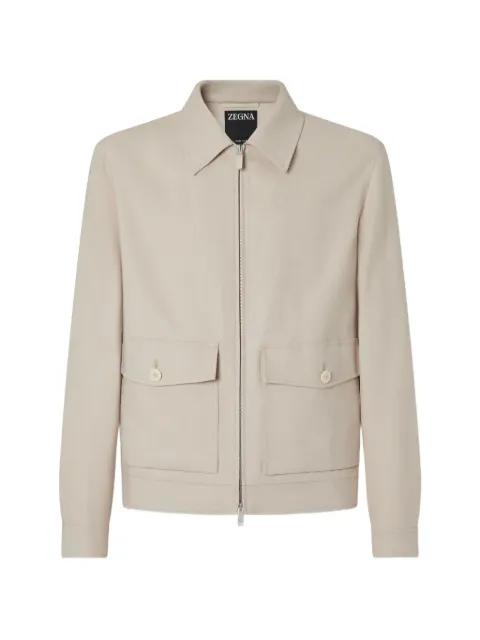 patch-pocket blouson jacket by ZEGNA