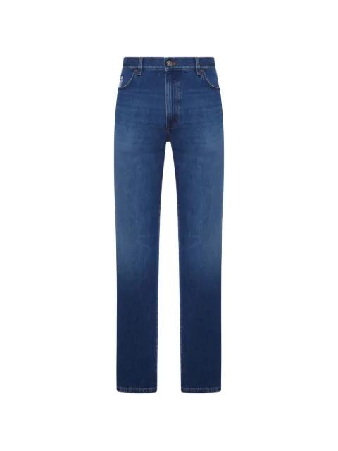 patch straight jeans by ZEGNA