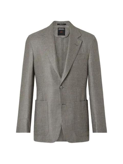 patterned notched jacket by ZEGNA
