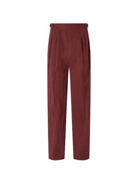 pleated cotton pants by ZEGNA