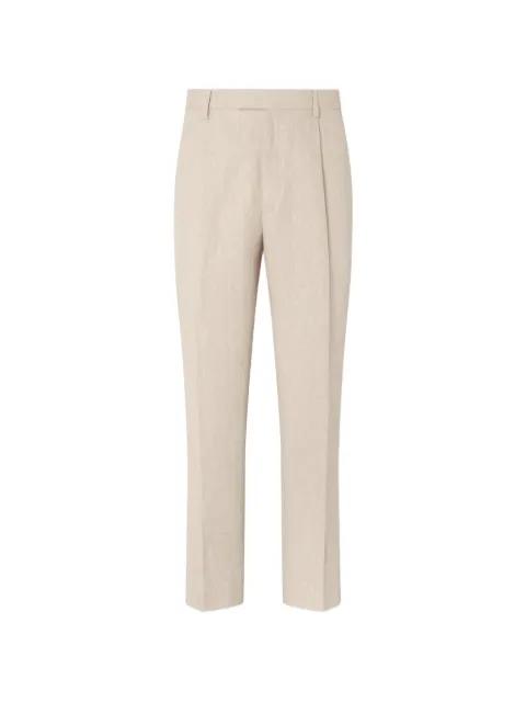 pleated linen pants by ZEGNA