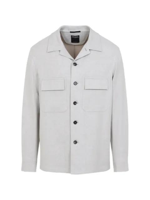 pocket-detail overshirt by ZEGNA