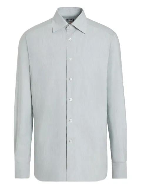 point-collar long-sleeves shirt by ZEGNA