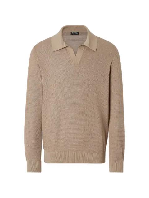 polo-collar T-shirt by ZEGNA