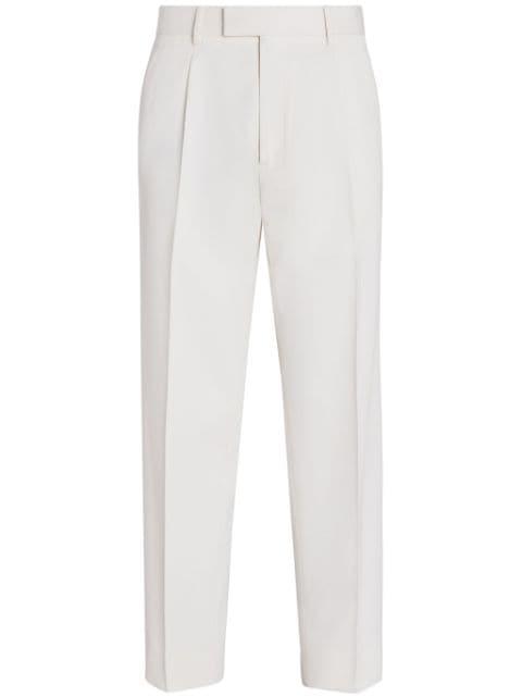 pressed-crease tailored trousers by ZEGNA