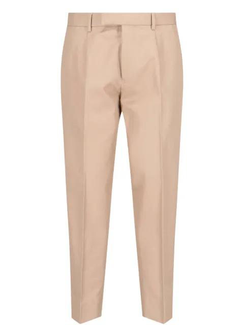 pressed crease tailored trousers by ZEGNA
