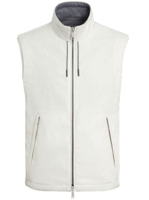 reversible zip-up vest by ZEGNA