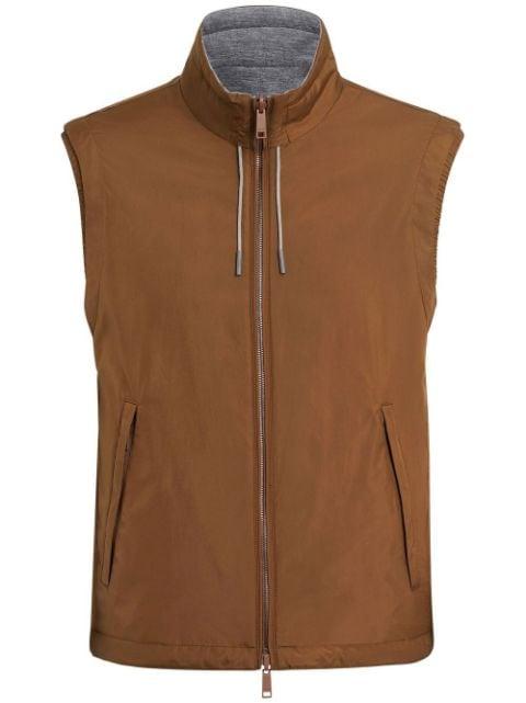 reversible zip-up vest by ZEGNA