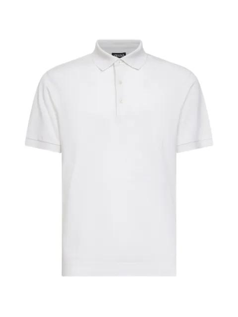ribbed collar polo shirt by ZEGNA