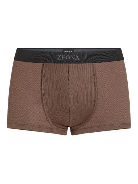 ribbed cotton boxers by ZEGNA