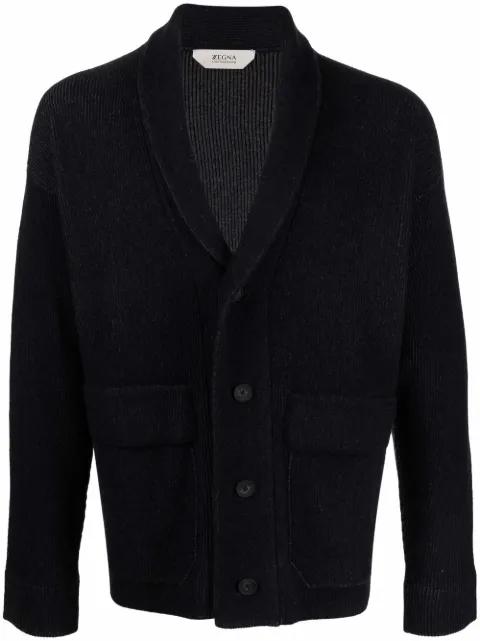 ribbed-knit cardigan by ZEGNA