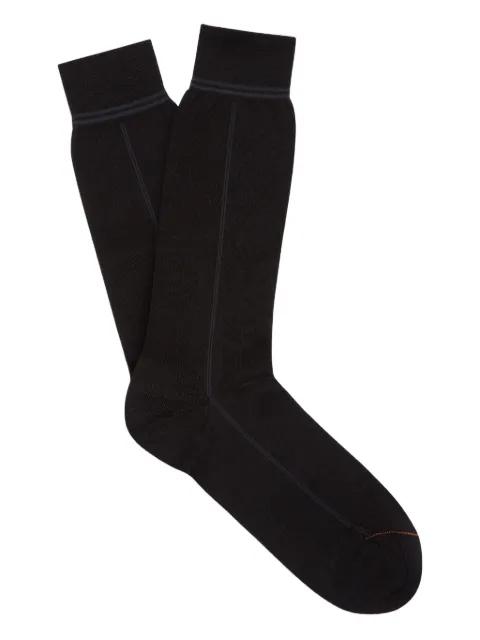 ribbed-trim crew socks by ZEGNA