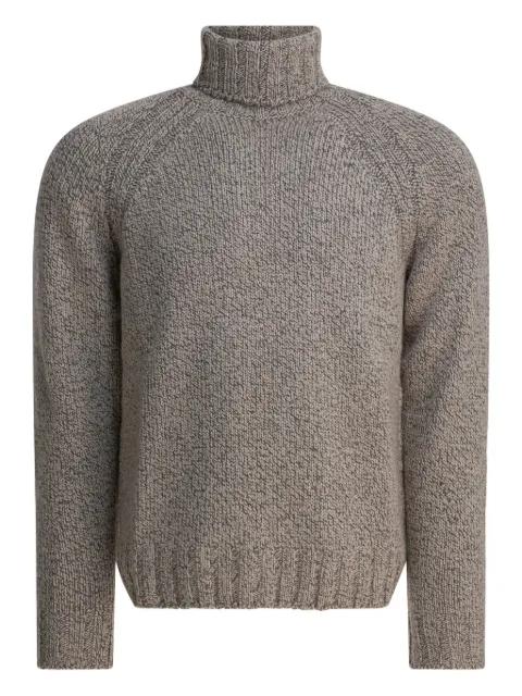 roll neck knitted sweater by ZEGNA
