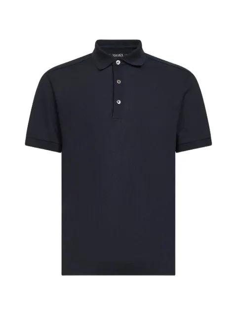 short-sleeve cotton polo shirt by ZEGNA