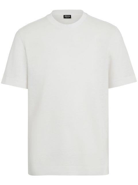 short-sleeve linen T-shirt by ZEGNA