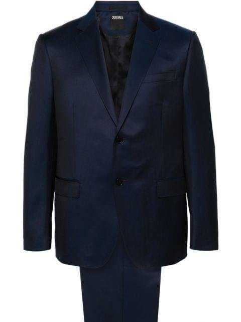 single-breasted wool blend suit by ZEGNA