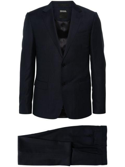 single-breasted wool suit by ZEGNA