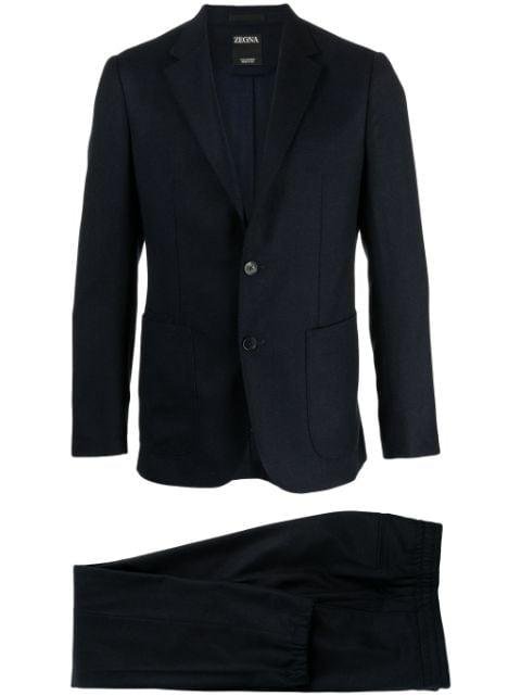 single-breasted wool suit by ZEGNA