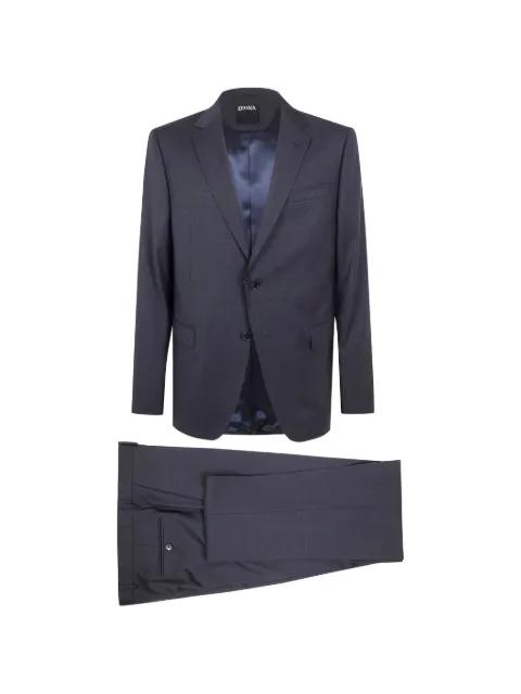 single-breasted wool suit by ZEGNA