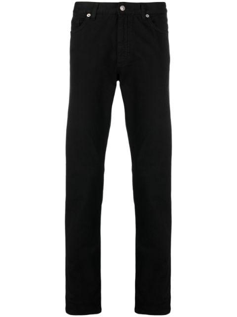 slim-cut gabardine trousers by ZEGNA