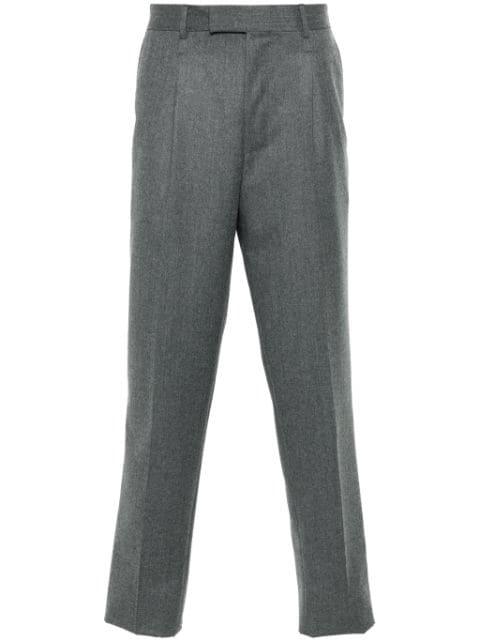 slim-cut wool trousers by ZEGNA