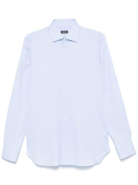 spread-collar shirt by ZEGNA