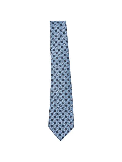 square-print tie by ZEGNA