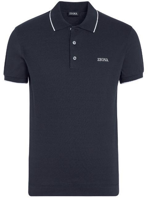 stretch-cotton polo shirt by ZEGNA