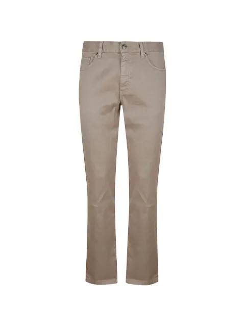 stretch linen-blend trousers by ZEGNA