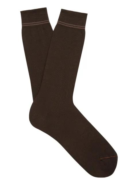 stripe-detail socks by ZEGNA