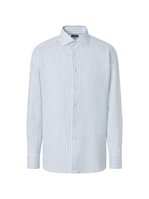 striped cotton shirt by ZEGNA